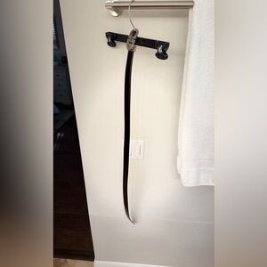 Salvatore Ferragamo Black AND Brown (reverses) belt. Size large